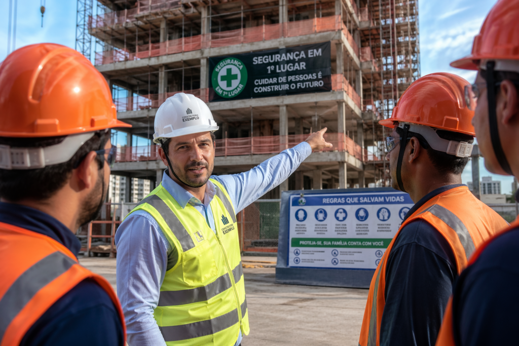 Estratégias de segurança do trabalho em obra por Davi Nascimento